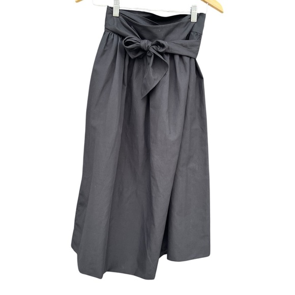 Kate Spade - Slub Cotton Midi Bow Skirt - Size 4 - Picture 3 of 7